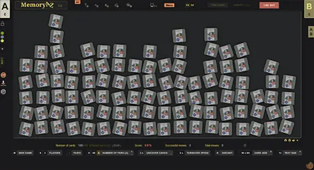 English - 11 minutes a day - Vocabulary (Chaotic card layout with gravity)